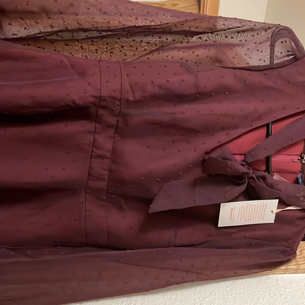 Beautiful ModCloth burgundy dress 4